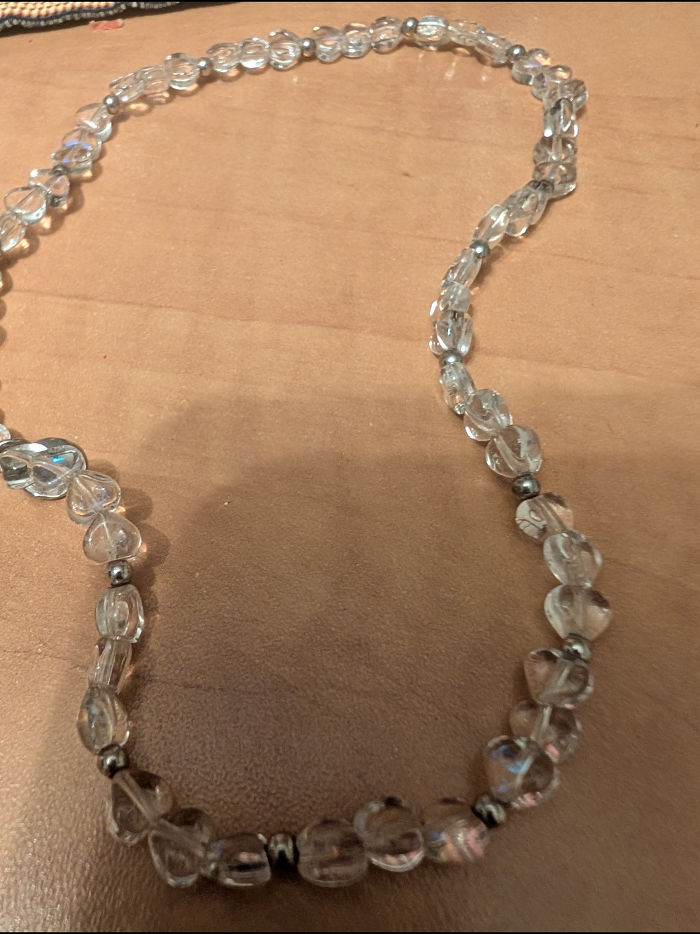 Classic Clear Bead Necklace — Elegant Crystal-Look Women’s Jewelry